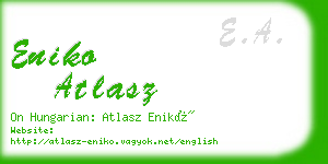 eniko atlasz business card